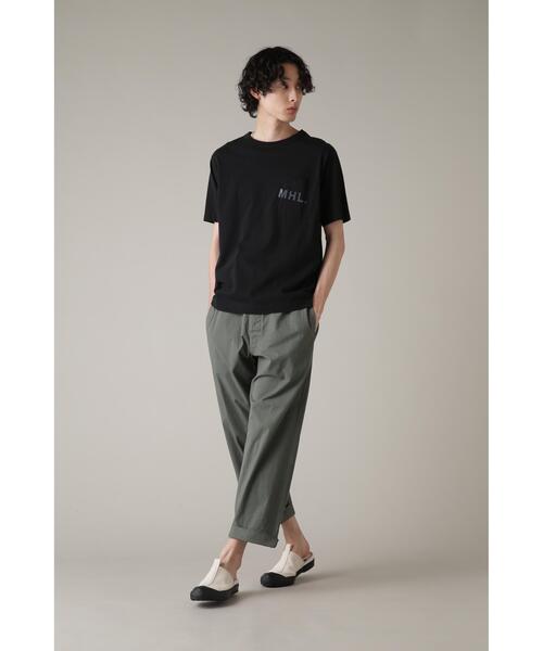 MHL.（エムエイチエル）の「PRINTED COTTON JERSEY (オンラインショップ限定)（Tシャツ/カットソー・メンズ・ブラック/ホワイト・LARGE/MEDIUM/SMALL）」の13枚目の写真