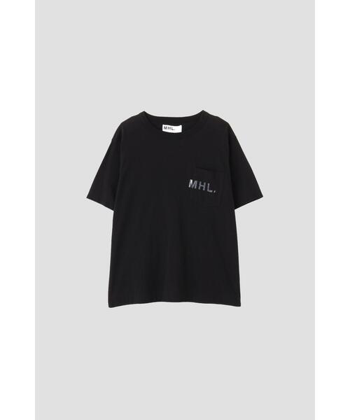MHL.（エムエイチエル）の「PRINTED COTTON JERSEY (オンラインショップ限定)（Tシャツ/カットソー・メンズ・ブラック/ホワイト・LARGE/MEDIUM/SMALL）」の14枚目の写真