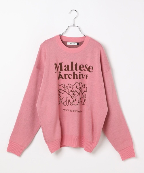 WaiKei（ワイケイ）の「【UNISEX】Wai Kei×ALAND／Amaltese ニット（ニット/セーター・レディース・ピンク/アイボリー/ネイビー/グレー・LARGE/MEDIUM）」の15枚目の写真