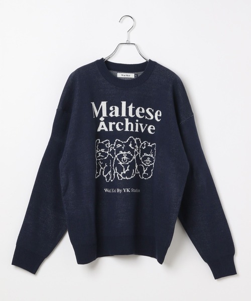WaiKei（ワイケイ）の「【UNISEX】Wai Kei×ALAND／Amaltese ニット（ニット/セーター・レディース・ピンク/アイボリー/ネイビー/グレー・LARGE/MEDIUM）」の16枚目の写真