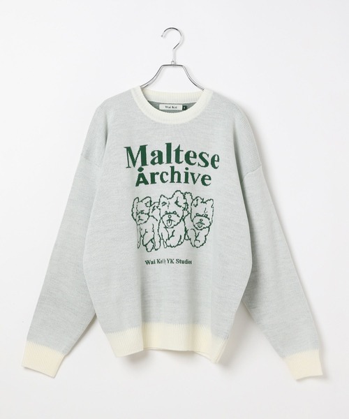 WaiKei（ワイケイ）の「【UNISEX】Wai Kei×ALAND／Amaltese ニット（ニット/セーター・レディース・ピンク/アイボリー/ネイビー/グレー・LARGE/MEDIUM）」の17枚目の写真