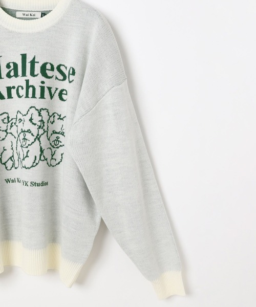 WaiKei（ワイケイ）の「【UNISEX】Wai Kei×ALAND／Amaltese ニット（ニット/セーター・レディース・ピンク/アイボリー/ネイビー/グレー・LARGE/MEDIUM）」の20枚目の写真