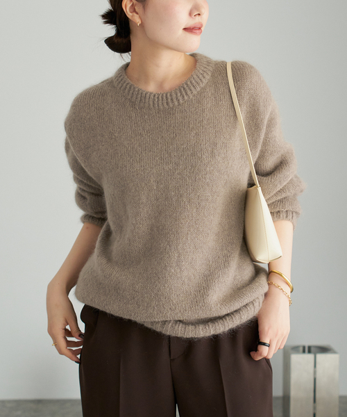 plage(プラージュ)の「JAMES CHARLOTTE / ジェームスシャルロット DREW プルオーバー(ニット/セーター・レディース・ベージュ/ホワイト/ピンク・FREE)」の10枚目の写真