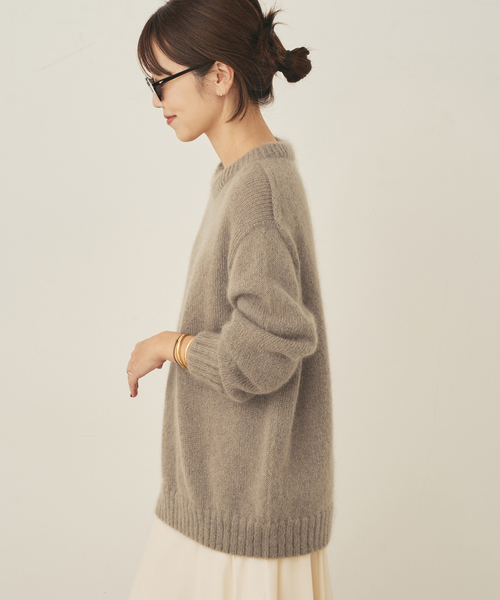 plage(プラージュ)の「JAMES CHARLOTTE / ジェームスシャルロット DREW プルオーバー(ニット/セーター・レディース・ベージュ/ホワイト/ピンク・FREE)」の19枚目の写真