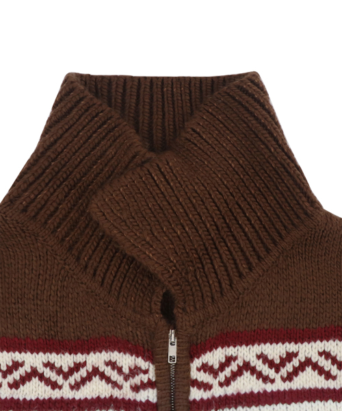 ROCKCAKE（ロックケーキ）の「Flower Cowichan Cardigan - Brown（カーディガン/ボレロ・レディース・その他・SMALL）」の7枚目の写真