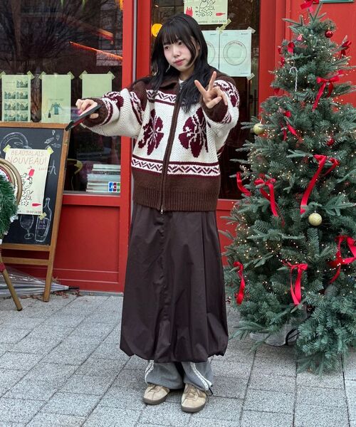 ROCKCAKE（ロックケーキ）の「Flower Cowichan Cardigan - Brown（カーディガン/ボレロ・レディース・その他・SMALL）」の16枚目の写真