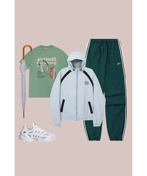 F.ILLUMINATE(フィルミネイト)の「ナイロンツーピンタックテーピングパンツ-ブルーグリーン(スウェットパンツ・レディース・その他・SMALL/MEDIUM/LARGE/X-SMALL)」の14枚目の写真