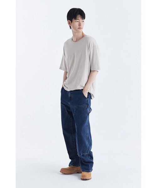 MUSINSA STANDARD（ムシンサスタンダード）の「リラックスドCRスcoopネックTシャツ[マッシュルーム]（Tシャツ/カットソー・メンズ・その他・SMALL/MEDIUM/LARGE/X-LARGE/XX-LARGE）」の7枚目の写真