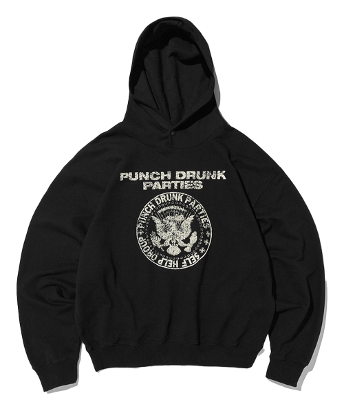 PUNCH DRUNK PARTIES(パンチドランクパーティーズ)の「SHG Seal Oversized Hoodie (BLACK)(パーカー・レディース・その他・2/0/3/1)」の1枚目の写真