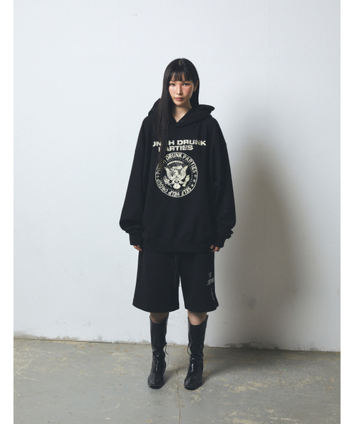 PUNCH DRUNK PARTIES(パンチドランクパーティーズ)の「SHG Seal Oversized Hoodie (BLACK)(パーカー・レディース・その他・2/0/3/1)」の6枚目の写真