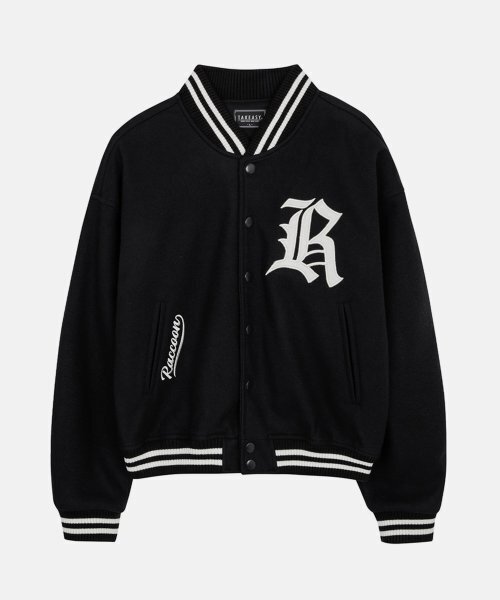 TAKEASY(テイクイージー)の「ウールクロップバシティジャケット(ディープネイビー)(スタジャン・メンズ・その他・LARGE/SMALL/MEDIUM)」の1枚目の写真