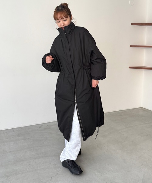 CANAL JEAN（キャナルジーン）の「diggity　ダウンロングコート（ダウンジャケット/コート・レディース・ブラック/ブラウン・ONE SIZE）」の2枚目の写真