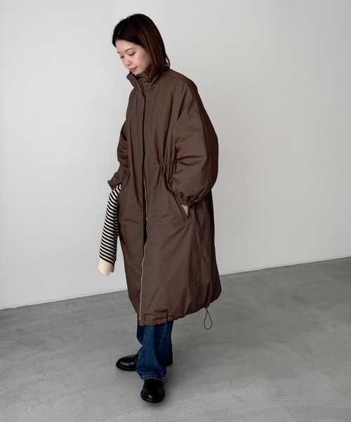 CANAL JEAN（キャナルジーン）の「diggity　ダウンロングコート（ダウンジャケット/コート・レディース・ブラック/ブラウン・ONE SIZE）」の3枚目の写真