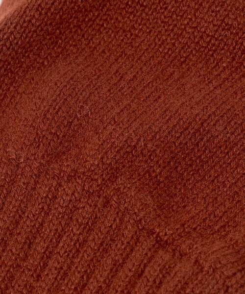 Johnstons of Elgin（ジョンストンズオブエルガン）の「【別注】＜Johnstons of Elgin＞フィンガーレス ニットグローブ（手袋・メンズ・ダークオレンジ/ブラック/ダークブラウン/ダークグレー・FREE）」の9枚目の写真