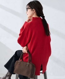 a.v.v | 【洗える/静電気が起きにくい/雑誌InRed(宝島社)12月号掲載】バックスリットニット(ニット/セーター)