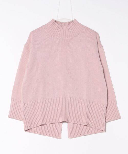 a.v.v(アーヴェヴェ)の「【洗える/静電気が起きにくい】バックスリットニット(ニット/セーター・レディース・レッド/ブラウン/パープル/アイボリー/ブルー/チャコールグレー/ライトピンク・36/38/40/34/42)」の8枚目の写真