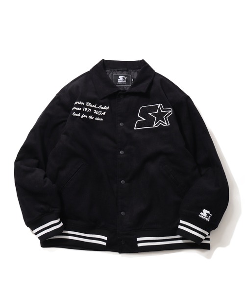 STARTER BLACK LABEL（スターターブラックレーベル）の「【STARTER /スターター】コーデュロイ中綿 襟付きスタジャン（スタジャン・メンズ・グリーン/キャメル/ネイビー/ブラック・LL/M/L）」の5枚目の写真