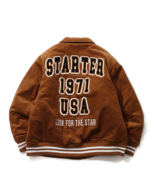 STARTER BLACK LABEL（スターターブラックレーベル）の「【STARTER /スターター】コーデュロイ中綿 襟付きスタジャン（スタジャン・メンズ・グリーン/キャメル/ネイビー/ブラック・LL/M/L）」の12枚目の写真