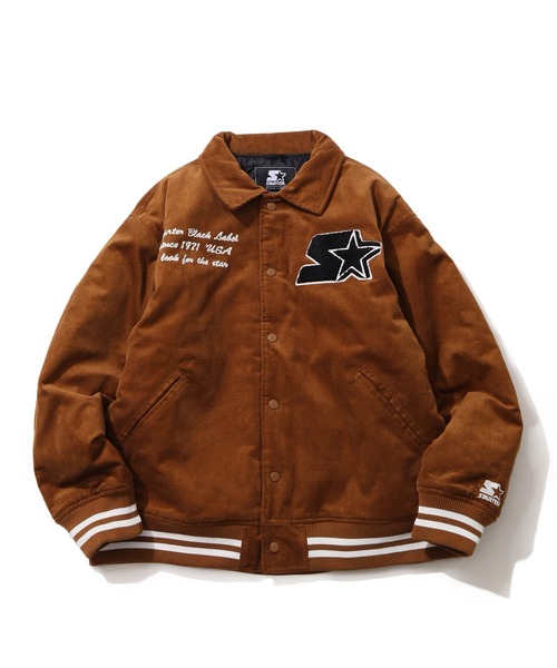 STARTER BLACK LABEL（スターターブラックレーベル）の「【STARTER /スターター】コーデュロイ中綿 襟付きスタジャン（スタジャン・メンズ・グリーン/キャメル/ネイビー/ブラック・LL/M/L）」の11枚目の写真