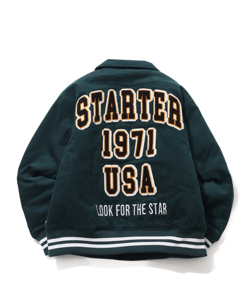 STARTER BLACK LABEL（スターターブラックレーベル）の「【STARTER /スターター】コーデュロイ中綿 襟付きスタジャン（スタジャン・メンズ・グリーン/キャメル/ネイビー/ブラック・LL/M/L）」の8枚目の写真