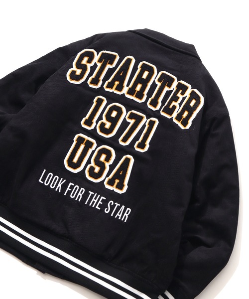 STARTER BLACK LABEL（スターターブラックレーベル）の「【STARTER /スターター】コーデュロイ中綿 襟付きスタジャン（スタジャン・メンズ・グリーン/キャメル/ネイビー/ブラック・LL/M/L）」の14枚目の写真