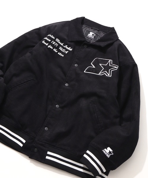 STARTER BLACK LABEL（スターターブラックレーベル）の「【STARTER /スターター】コーデュロイ中綿 襟付きスタジャン（スタジャン・メンズ・グリーン/キャメル/ネイビー/ブラック・LL/M/L）」の13枚目の写真