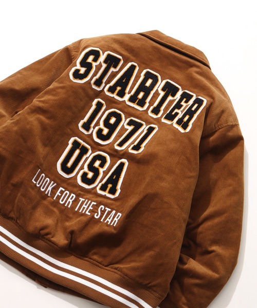 STARTER BLACK LABEL（スターターブラックレーベル）の「【STARTER /スターター】コーデュロイ中綿 襟付きスタジャン（スタジャン・メンズ・グリーン/キャメル/ネイビー/ブラック・LL/M/L）」の20枚目の写真