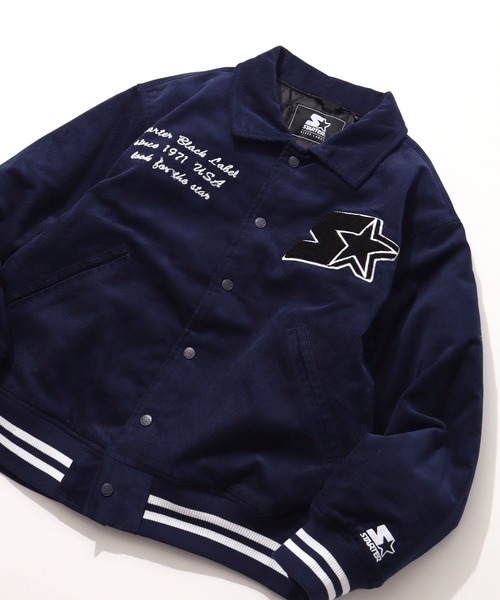 STARTER BLACK LABEL（スターターブラックレーベル）の「【STARTER /スターター】コーデュロイ中綿 襟付きスタジャン（スタジャン・メンズ・グリーン/キャメル/ネイビー/ブラック・LL/M/L）」の17枚目の写真