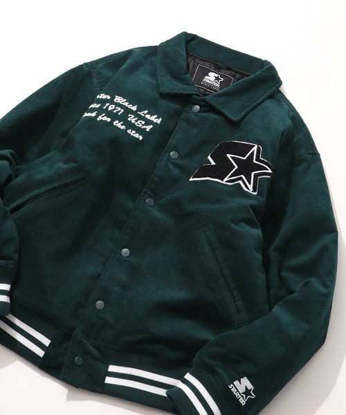 STARTER BLACK LABEL（スターターブラックレーベル）の「【STARTER /スターター】コーデュロイ中綿 襟付きスタジャン（スタジャン・メンズ・グリーン/キャメル/ネイビー/ブラック・LL/M/L）」の15枚目の写真