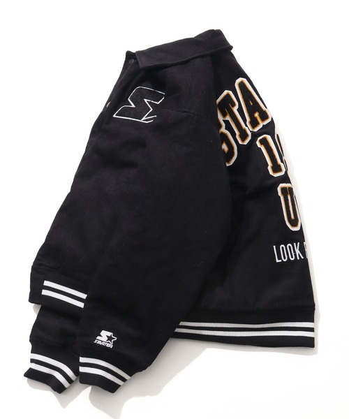 STARTER BLACK LABEL（スターターブラックレーベル）の「【STARTER /スターター】コーデュロイ中綿 襟付きスタジャン（スタジャン・メンズ・グリーン/キャメル/ネイビー/ブラック・LL/M/L）」の21枚目の写真