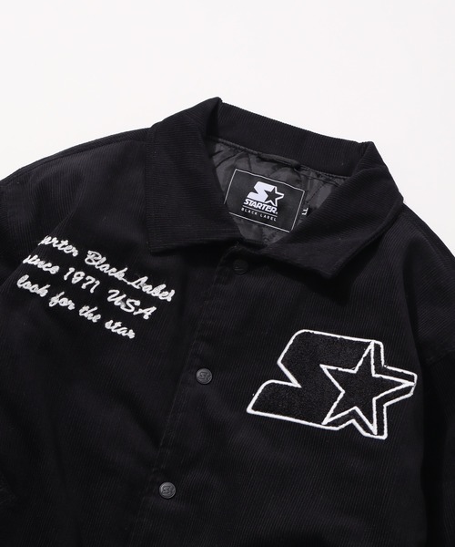 STARTER BLACK LABEL（スターターブラックレーベル）の「【STARTER /スターター】コーデュロイ中綿 襟付きスタジャン（スタジャン・メンズ・グリーン/キャメル/ネイビー/ブラック・LL/M/L）」の22枚目の写真
