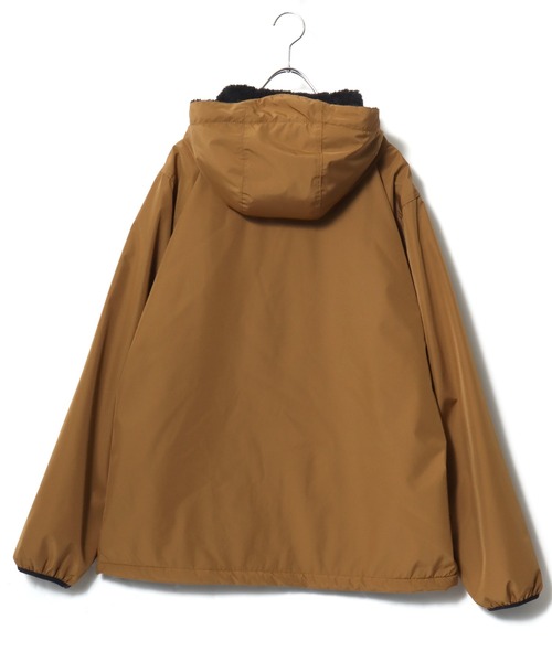 LOGOS（ロゴス）の「2025AW LOGOS/ロゴス ナイロン 裏ボア 撥水 防風 マウンテンパーカー フーディージャケット レディース メンズ（マウンテンパーカー・メンズ・ブルーグリーン/ブラック/ネイビー/ベージュ・LL/L/M）」の8枚目の写真