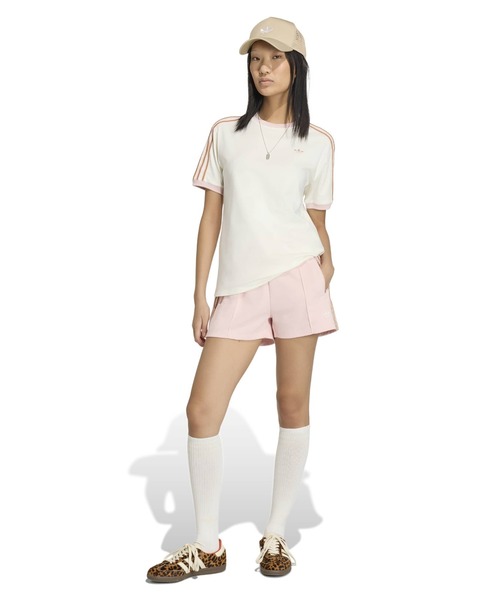 adidas(アディダス)の「adidas SUMMER GLOW ADVANCED THREE STRIPES T-SHIRT / アディダス サマーグロー アドバンスド スリーストライプス Tシャツ(Tシャツ/カットソー・レディース・ホワイト・M/L/S)」の7枚目の写真