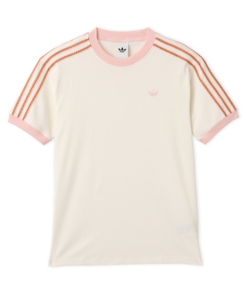 adidas(アディダス)の「adidas SUMMER GLOW ADVANCED THREE STRIPES T-SHIRT / アディダス サマーグロー アドバンスド スリーストライプス Tシャツ(Tシャツ/カットソー・レディース・ホワイト・M/L/S)」の2枚目の写真