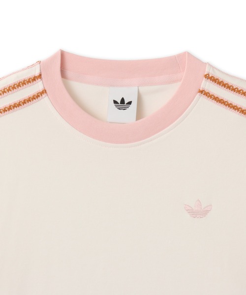 adidas(アディダス)の「adidas SUMMER GLOW ADVANCED THREE STRIPES T-SHIRT / アディダス サマーグロー アドバンスド スリーストライプス Tシャツ(Tシャツ/カットソー・レディース・ホワイト・M/L/S)」の9枚目の写真
