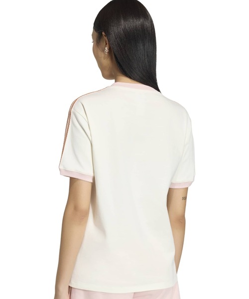 adidas(アディダス)の「adidas SUMMER GLOW ADVANCED THREE STRIPES T-SHIRT / アディダス サマーグロー アドバンスド スリーストライプス Tシャツ(Tシャツ/カットソー・レディース・ホワイト・M/L/S)」の6枚目の写真