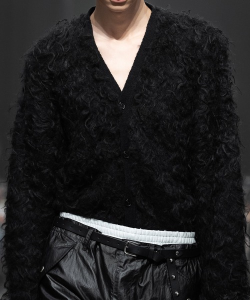 MSML（エムエスエムエル）の「PANEL BRUSH KNIT WIDE CARDIGAN（ニット/セーター・メンズ・ブラック/キャメル・M/L）」の6枚目の写真