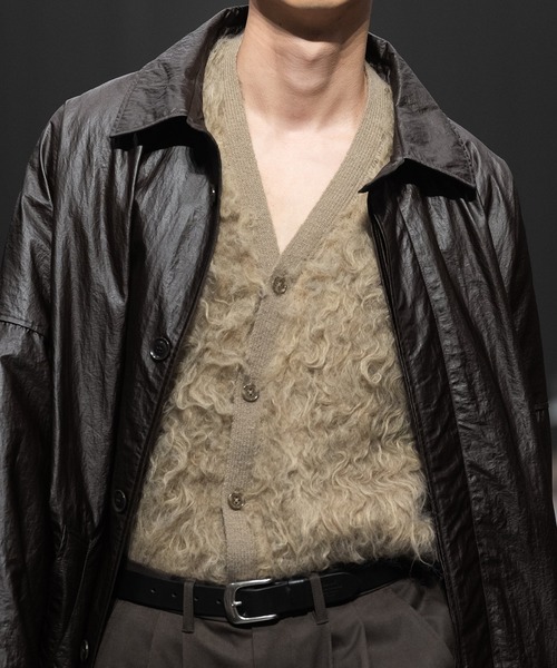 MSML（エムエスエムエル）の「PANEL BRUSH KNIT WIDE CARDIGAN（ニット/セーター・メンズ・ブラック/キャメル・M/L）」の10枚目の写真