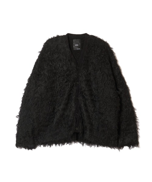 MSML（エムエスエムエル）の「PANEL BRUSH KNIT WIDE CARDIGAN（ニット/セーター・メンズ・ブラック/キャメル・M/L）」の3枚目の写真