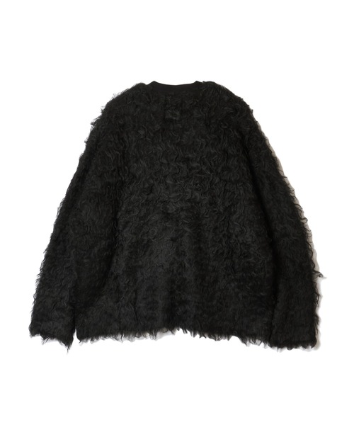 MSML（エムエスエムエル）の「PANEL BRUSH KNIT WIDE CARDIGAN（ニット/セーター・メンズ・ブラック/キャメル・M/L）」の4枚目の写真