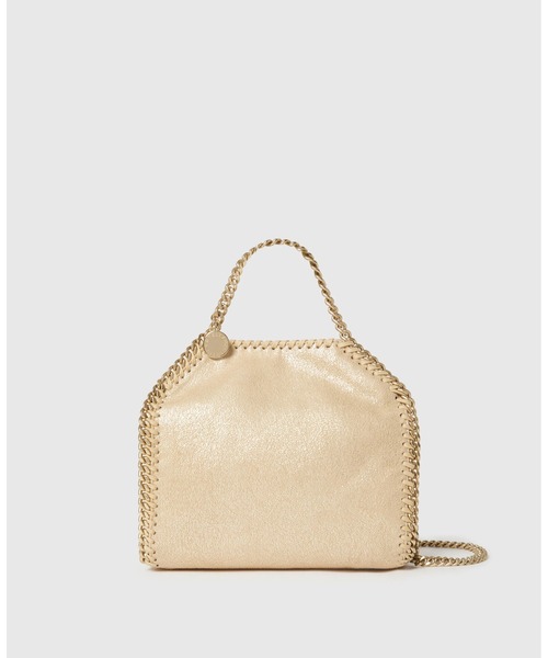 STELLA McCARTNEY(ステラマッカートニー)の「Falabella Tiny Tote Bag / ファラベラ タイニー トートバッグ(ショルダーバッグ・レディース・ゴールド・ONE SIZE)」の1枚目の写真