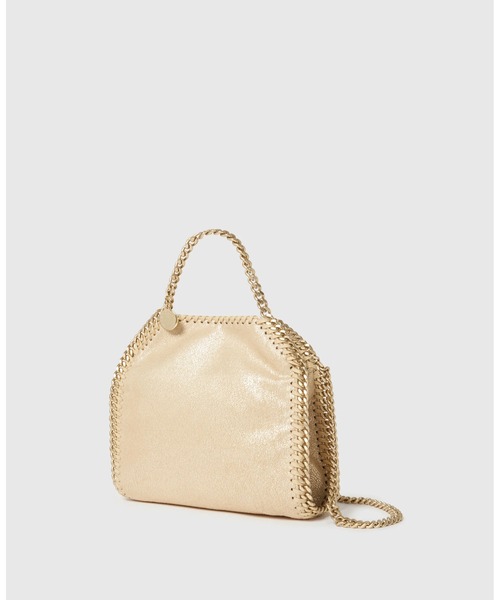 STELLA McCARTNEY(ステラマッカートニー)の「Falabella Tiny Tote Bag / ファラベラ タイニー トートバッグ(ショルダーバッグ・レディース・ゴールド・ONE SIZE)」の2枚目の写真