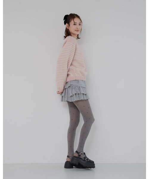 jumelle（ジュメロ）の「カラーボーダーニット（ニット/セーター・レディース・ベージュ/ピンク/レッド・FREE）」の14枚目の写真