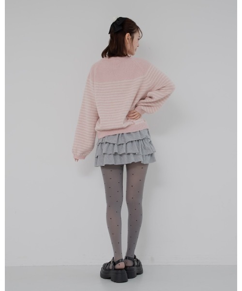 jumelle（ジュメロ）の「カラーボーダーニット（ニット/セーター・レディース・ベージュ/ピンク/レッド・FREE）」の15枚目の写真