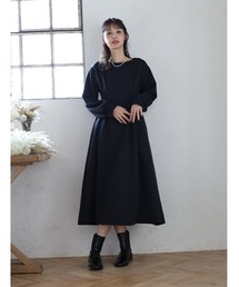 fifth（フィフス）の「裏起毛ウエストタックワンピース（ワンピース・レディース）」