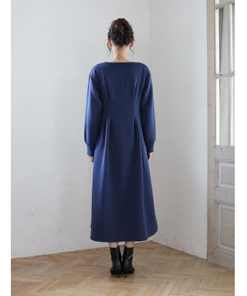 セール】裏起毛ウエストタックワンピース（ワンピース）｜fifth