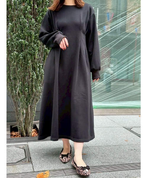 ワンピース セール】 【洗える】TWマットクロス ワンピース （ロング・マキシ丈