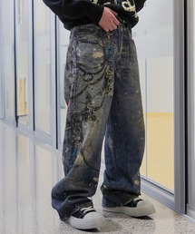 #MEMORY（メモリー）の「【MEMORY】転写 デニムパンツ / Transfer Denim Pants（デニムパンツ）」