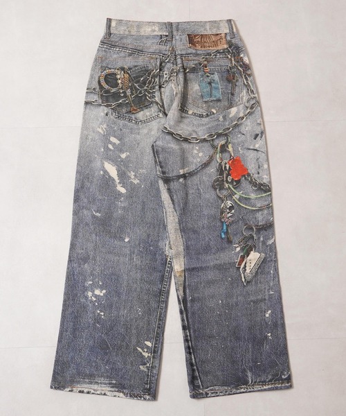 #MEMORY(メモリー)の「【MEMORY】転写 デニムパンツ / Transfer Denim Pants(デニムパンツ・メンズ・インディゴブルー・M/S/L)」の3枚目の写真