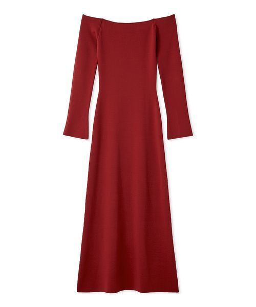 SNIDEL(スナイデル)の「オフショルIラインニットワンピース(ワンピース・レディース・ブラック/シルバー/レッド・0/1)」の16枚目の写真